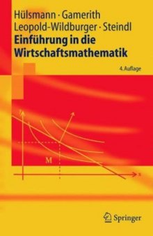 Einführung in die Wirtschaftsmathematik (Springer-Lehrbuch)