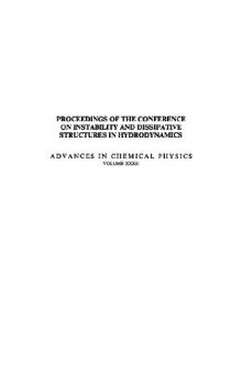 Proceedings of the Conference on Instability and Dissipative Structures in Hydrodynamics