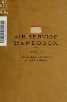 Air Service Handbook [Vol 1 - Aviation Section, Signal Corps]