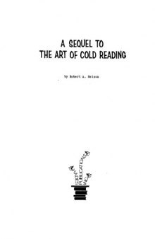 A sequel to The art of cold reading