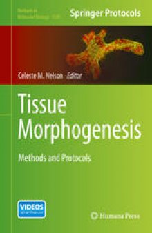 Tissue Morphogenesis: Methods and Protocols