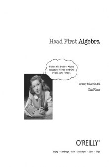 Head First Algebra : a Learner's Guide to Algebra I