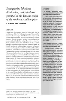Stratigraphy, lithofacies distribution and petroleum potential of the Triassic strata of the Northern Arabian plate
