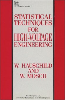 Statistical techniques for high-voltage engineering