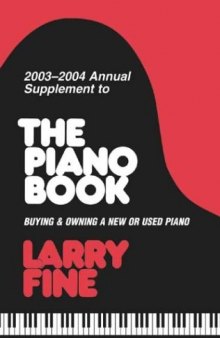 2003-2004 Annual Supplement to The Piano Book