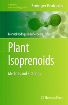 Plant Isoprenoids: Methods and Protocols