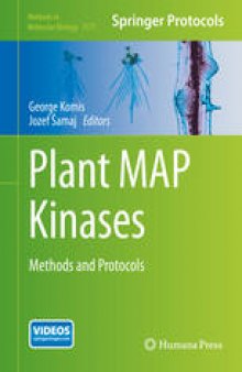 Plant MAP Kinases: Methods and Protocols