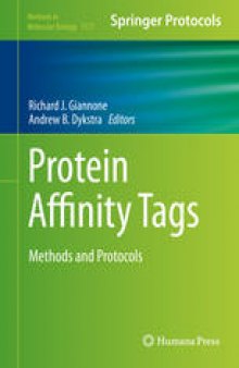 Protein Affinity Tags: Methods and Protocols