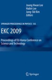 EKC 2009 Proceedings of the EU-Korea Conference on Science and Technology