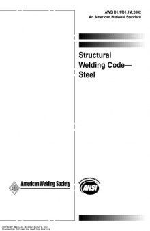 Structural Welding Code - Steel ANSI AWS D1.1-2002 (D1.1M-2002)