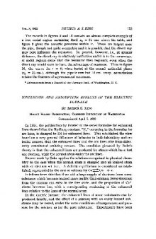 Ionization and Absorption Effects in the Electric Furnace