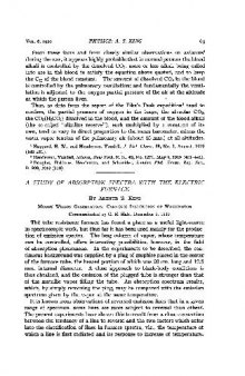 [Article] A Study of Absorption Spectra with the Electric Furnace