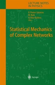 Statistical mechanics of complex networks