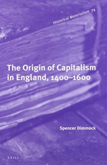 The Origin of capitalism in England, 1400-1600