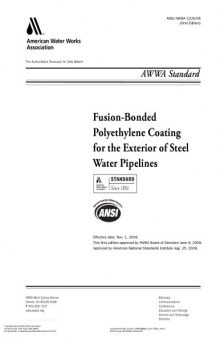 Fusion-Bonded  Polyethylene Coating  for the Exterior of Steel  Water Pipel ines