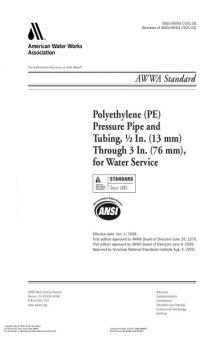 Polyethylene (PE) pressure pipe and tubing, 1