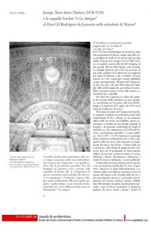 Jacopo Torni detto lIndaco (1476-1526) e la cappella funebre a La Antigua di Don Gil Rodriguez d