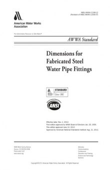 AWWA Standard C208-12  Dimensions for Fabricated Steel Water Pipe Fittings