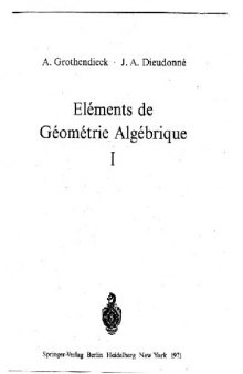 EGA 1 (Elements de geometrie algebrique)