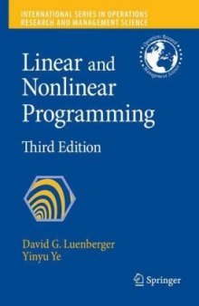 Linear and nonlinear programming