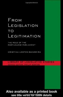 From Legislation to Legitimation: The Role of the Portuguese Parliament