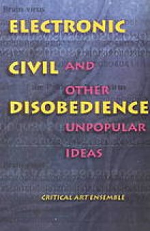Electronic civil disobedience and other unpopular ideas
