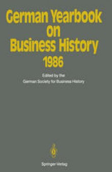 German Yearbook on Business History 1986