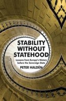 Stability without Statehood: Lessons from Europe’s History before the Sovereign State