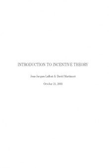 The Theory of Incentives : Exercises and Solutions