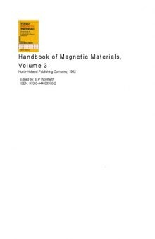 Handbook of Magnetic Materials [Vol 3] Ferromagnetic materials