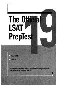 LSAT PrepTest 19