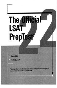 LSAT PrepTest 22