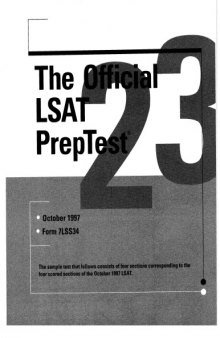 LSAT PrepTest 23