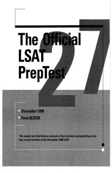 LSAT PrepTest 27