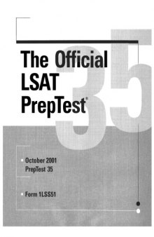 LSAT PrepTest 35