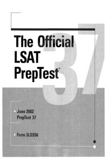 LSAT PrepTest 37