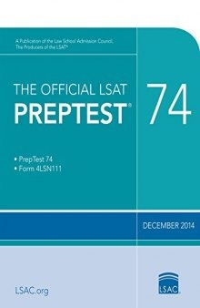 The Official LSAT PrepTest 74: December 2014