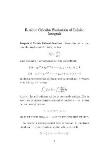 Calculus Evaluation of Infinite Integrals