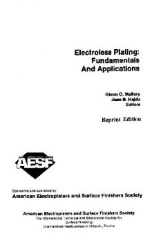 Electroless Plating - Fundamentals and Applications