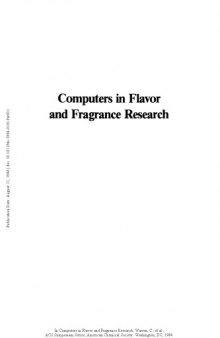 Computers in Flavor and Fragrance Research