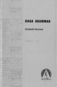 Daga grammar, from morpheme to discourse