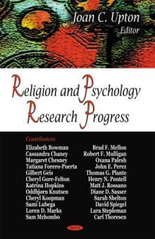 Religion and Psychology: Research Progress