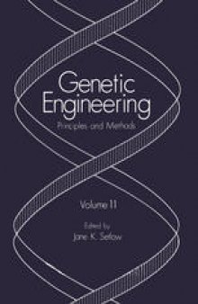 Genetic Engineering: Principles and Methods