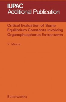 Critical Evaluation of Some Equilibrium Constants Involving Organophosphorus Extractants