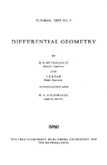 Differential geometry (problem book, Tutorial Text 5)