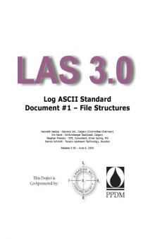 LAS 3.0. Log ASCII Standard