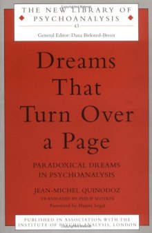 Dreams That Turn Over a Page (New Library Ofpsychoanalysis, 43)