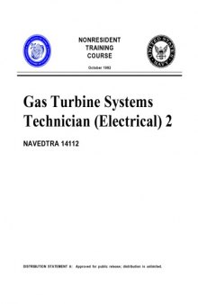 Us Navy Course - Gas Turbine Systems Technician (Electrical) 2 Navedtra 14112