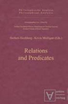 Relations and predicates  