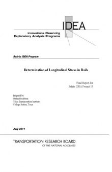 Determination of Longitudinal Stress in Rails